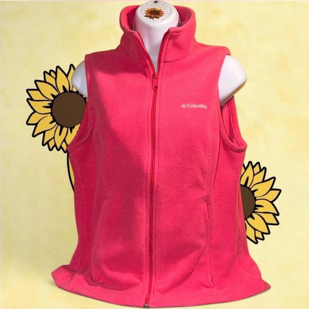 Columbia Vibrant Pink Fleece Vest